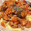 もものすけのまま's cooksnap of when they made 白だしで出来る！なすのミートトマトパスタ.