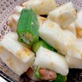ドドレミ♪'s cooksnap of when they made 長いもとおくらのおかか梅和え.