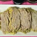 Kayadehutt's cooksnap of when they made レンジで簡単♡白菜と豚肉のミルフィーユ.