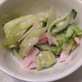 桜白猫's cooksnap of when they made レタスとハムのマヨポン和え.
