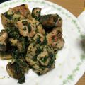 Sac’HiNa's cooksnap of when they made チキン＆マッシュルーム★バジルソース焼き.