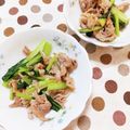 ﾁｲﾁｬﾝﾏﾏ's cooksnap of when they made 小松菜と豚肉のにんにく炒め.