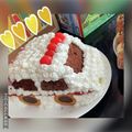 M★1's cooksnap of when they made 誕生日。車のケーキ。.