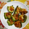 くネコまろす's cooksnap of when they made 簡単おつまみ♪ピーマンの納豆キムチ詰め.