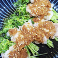 とみー＆ぱんちゃん's cooksnap of when they made 豆苗ともやしの肉巻きレンジ蒸し♡.