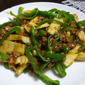 新妻あや's cooksnap of when they made たけのことピーマンのおかず炒め.