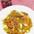 tokotann's cooksnap of when they made お昼ご飯に！カレー風味の焼きそば.