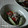 ののぉ's cooksnap of when they made 3分でできる！きゅうりのバジル和え♪.