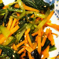 ちょこ＊＊'s cooksnap of when they made 小松菜とにんじんの海苔和え.