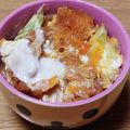 ﾋﾟﾛﾐ♡'s cooksnap of when they made 長ネギでカツ丼(*´艸`*).