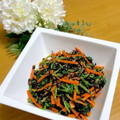 ルパンのかあさん☆彡's cooksnap of when they made 鉄分補給♪ほうれん草とひじきのゴマ和え.