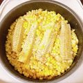 みゆ4's cooksnap of when they made バター香るとうもろこしごはん.