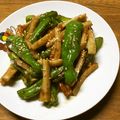 いかっち５'s cooksnap of when they made ししとうとちくわのピリ辛味噌炒め.