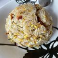カスズキッチン's cooksnap of when they made マヨでパラパラ♡しらすと大葉の和風炒飯.