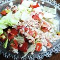 おれにまかせろ's cooksnap of when they made 簡単♪包丁要らず！レタスツナコーンサラダ.