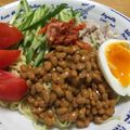 北京パンダ's cooksnap of when they made アレンジ♡ピリ辛納豆の冷やし中華.