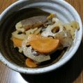 ramieru's cooksnap of when they made お弁当★冷めて美味こんにゃくレンコン煮物.