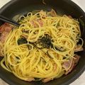 きゃさりん☆彡's cooksnap of when they made ベーコンとほうれん草の和風パスタ.