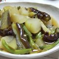 zakkiiM's cooksnap of when they made ひやとろ☆冬瓜と茄子のささっと煮物.
