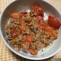 しょこら＊＊'s cooksnap of when they made やみつき！トマトマーボー丼.