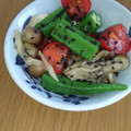 えりこ82☆'s cooksnap of when they made トマトとオクラとしめじの胡麻和え.