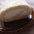 potmilk's cooksnap of when they made キャラメルロールケーキ.
