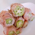 KAORULALA's cooksnap of when they made 【簡単おかず】オクラの肉巻き.