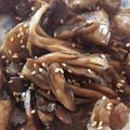 maaaayuu's cooksnap of when they made こんにゃくと舞茸のピリ辛煮.