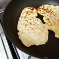 NEKOほっぺ's cooksnap of when they made ★糖質オフ！簡単もっちり＊おからナン＊♪.