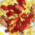 ☆熊八☆'s cooksnap of when they made ウインナーの卵とじ.