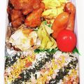 めいめい☆☆☆'s cooksnap of when they made ちょいとお洒落に♡ストライプふりかけご飯.