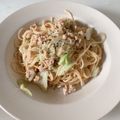 __sio__'s cooksnap of when they made 鶏ひき肉とキャベツの味噌バターパスタ.