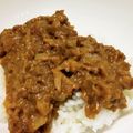 みさしおん☆'s cooksnap of when they made 市販のルーでひき肉と玉ねぎのキーマカレー.