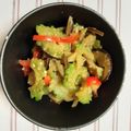 doramaruko's cooksnap of when they made ゴーヤと茄子の味噌炒め【健幸惣菜〜夏飯】.