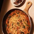 料理初心者imsk's cooksnap of when they made サバ缶トマトパスタ.