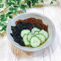 Satoco❋'s cooksnap of when they made ☆もずくきゅうりわかめの酢の物.