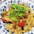 mika0range's cooksnap of when they made 生米で☆トマトとナスのリゾット.