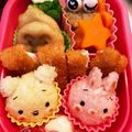 amylis's cooksnap of when they made キャラ弁♪プーさん&ピグレットツムツム風.