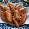 たまゴン♪'s cooksnap of when they made かにかまの磯辺揚げ.