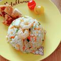 まめこly's cooksnap of when they made 余ったご飯で！シーフードピラフ.