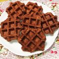 みちゃ0214's cooksnap of when they made HMで簡単ココアワッフル♡バレンタイン.