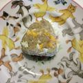 sakutakuhitoshu's cooksnap of when they made スクランブルチーズエッグおにぎり.