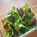 鳩と子羊's cooksnap of when they made キクラゲとパクチーの中華冷菜.