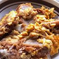 mauzai's cooksnap of when they made カツとじキャベツ丼♪.