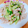 かわゆう1211's cooksnap of when they made 簡単！キュウリと豚肉の旨辛中華炒め.