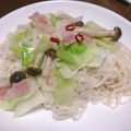 しまちょ★'s cooksnap of when they made ペペロンチーノ風そうめんチャンプルー.