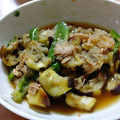 虹透夜's cooksnap of when they made 茄子のおろしツナ和え♥レンジで簡単☆.