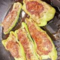 nikkijamie's cooksnap of when they made 簡単タレでピーマンの肉詰め☆.