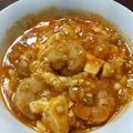 LANAROY's cooksnap of when they made 本格辛旨エビチリに豆腐追加でがっつり☆.