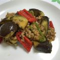 Susie845's cooksnap of when they made なすとひき肉のピリ辛炒め.